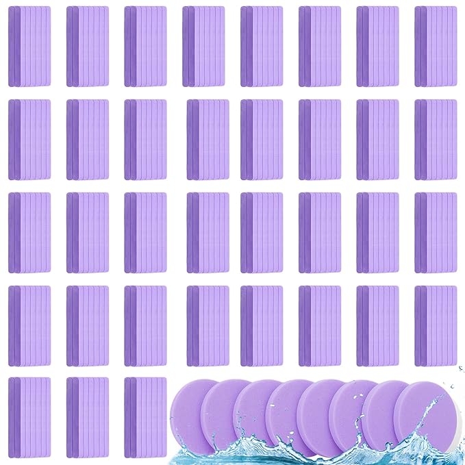 Mifoci 960 Pieces Purple Compressed Facial Sponges for Estheticians, Makeup Removal Sponge Pads for Women Spa Exfoliating Face