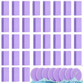 Mifoci 960 Pieces Purple Compressed Facial Sponges for Estheticians, Makeup Removal Sponge Pads for Women Spa Exfoliating Face