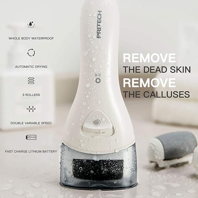 Electric Feet Callus Removers Rechargeable,Portable Electronic Foot File Pedicure Tools, Electric Callus Remover Kit,Professional Pedi Feet Care Perfect for Dead,Hard Cracked Dry Skin
