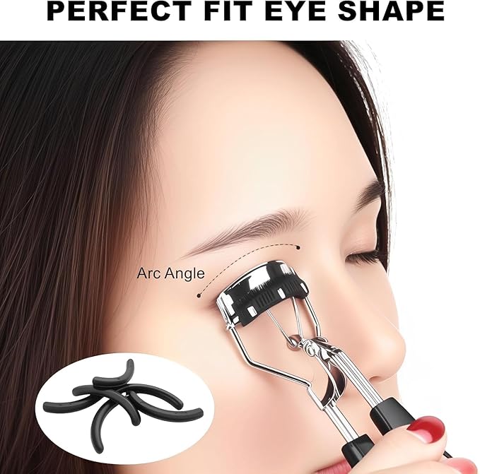 100Pack Compatible with Shiseido Eyelash Curler Refill Pads,High Elasticity Silicone Refill Pads Compatible with Shiseido Eyelash Curler,Gentle & Safe on Lashes,Blue.