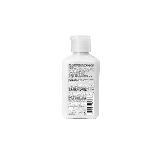 Hempz Sensitive Skin Herbal Body Moisturizer with Oatmeal, Shea Butter for Women and Men,2.25 oz. -Premium,Soothing Body Lotion with Hemp/Cocoa/Mango Seed for Dry Skin -Skin Care Products