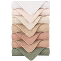Konssy 7-Pack Soft Cotton Face Wash Cloths, Reusable Absorbent Washcloths for Sensitive Skin, Facial Makeup Remover Towels for Women (11 x 11 Inch)