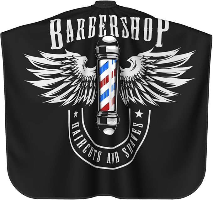 Adult Barber Cape, Professional Salon Haircut Capes, Haircut Kit Hairdressing Apron for Home Salon Barbershop