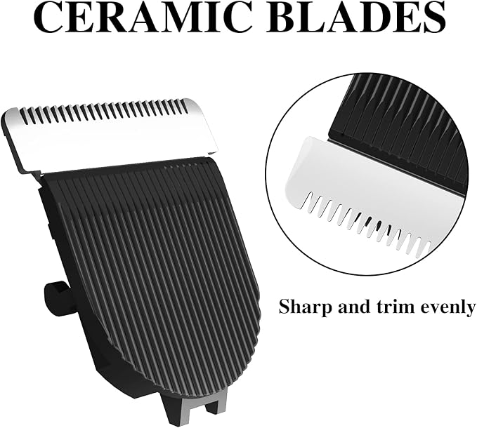 Replacement Blade for OLOV Electric Groin Hair Trimmer, Hygienic Snap-in Replaceable Ceramic Blade Heads, Black