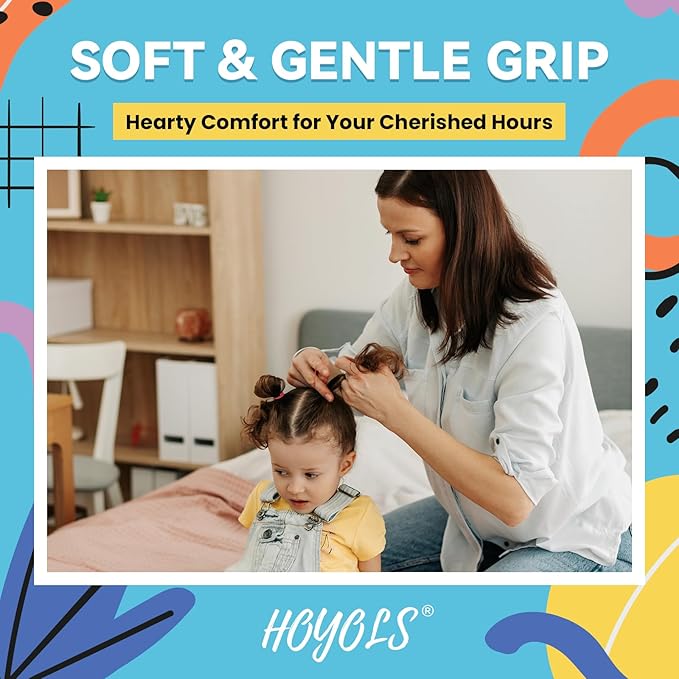 HOYOLS Small Toddler Elastics Mini Hair Ties Rubber Bands for Hair Ponytail Holders for Baby Girl Infants (Multicolor) TPU 1500 Pcs