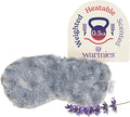 warmies Microwavable Eye Mask for Warmth & Comfort - Heating & Cooling Compress for Calming Relaxation - Weighted & Heated Eye Mask with Scented Lavender for Sleeping - Curly Gray
