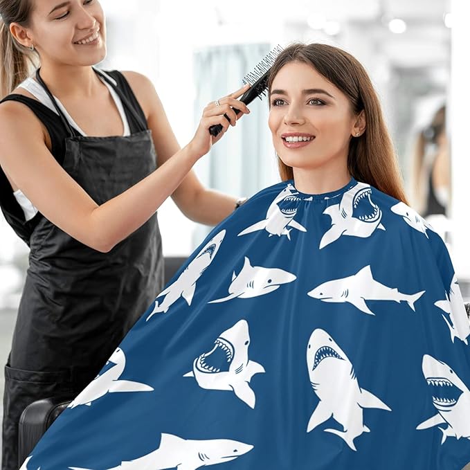 visesunny Professional Barber Cape Polyester Hair Cutting Clippings Catcher Grooming Cape Apron for Shaving Trimming For Men