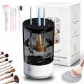 Cosmetic Brush Cleaner, 2026 New Electric Makeup Brush Cleaner Machine, Makeup Sponge Cleaner Machine with Dual Power Options for Deep Cleaning All Types of Makeup Brushes (Black, Plug-in)