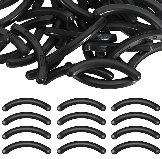 100PCS Eyelash Curler Refills, Compatible with Tweezerman (Black)