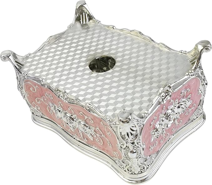 Geesatis Tissue Box Cover, Rectangle Tissue Box Holder, Rectangular Napkin Facial Tissues Holder for Bathroom Toilet Bedroom Living Room Table Desk Office Dresser, 1 Pcs Pink 7.5''x5''x4''