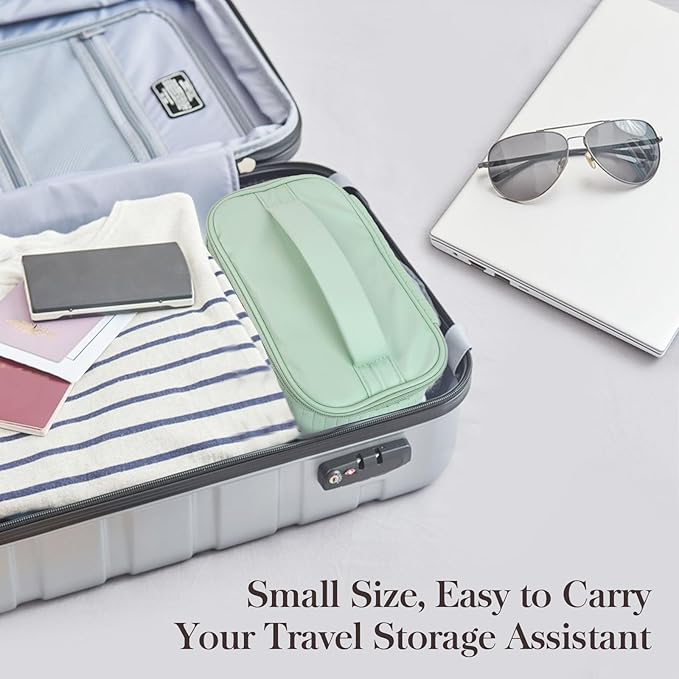 Makeup Bag Travel Cosmetic Bag, Large Capacity Makeup Organizer Bag and Storage, Portable PU Leather Pouch Toiletry Bag Make up Organizer, Cosmetic Bags for Women