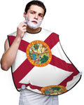 Flag Of Georgia Print Beard Bib Shaving Apron, Beard Hair Trimming Cape Gift For Dad