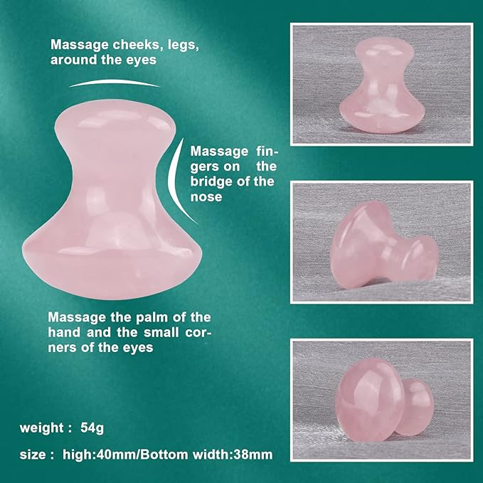 ideayard Gua Sha Tool Jade Gua Sha Massage Tool for Face & Body Natural Jade Stone for Traditional Acupuncture Therapys