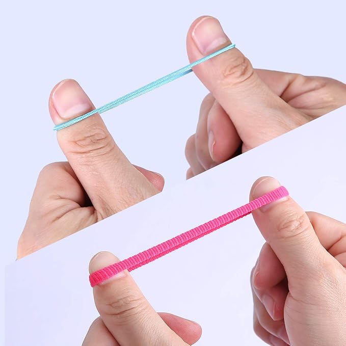 300 Pack Hair Ties BEoffer Baby Toddlers Girls Elastics Hair bands No Damage Black Colorful Small Rubber Bands Ponytail Pigtails Holders Not Harm to Hair (Color A)