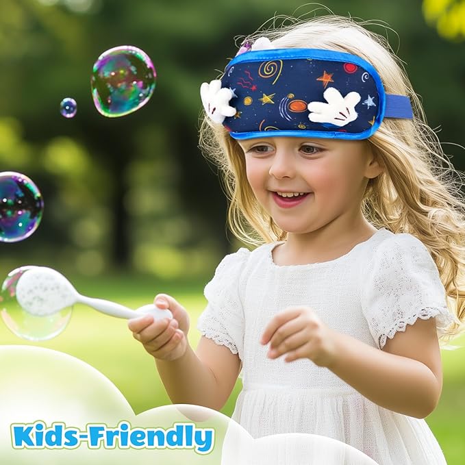 NEWGO Head Ice Pack for Kids Fever, Cute Toddler Gel Ice Packs for Boo Boos Reusable, Cold Head Wrap for Kids Migraine Relief, Headaches, Injuries, Ice Mask for Face, Eyes