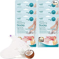 Epielle Intensive Repairing Foot Mask 6 Pairs, Soften with Coconut Oil & Milk Extract, Deep Moisturizing Socks for Dry, Cracked Feet, Self Care Gifts for Women, Spa Kit, Easter Basket Stuffers
