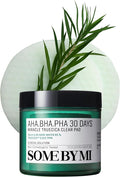 SOME BY MI AHA BHA PHA 30 Days Miracle Truecica Clear Pad – 70 Pads – Korean Exfoliating Centella Face Toner Pads – Gently Clears Impurities, Refines Pores & Smooths Skin Texture – Korean Skin Care