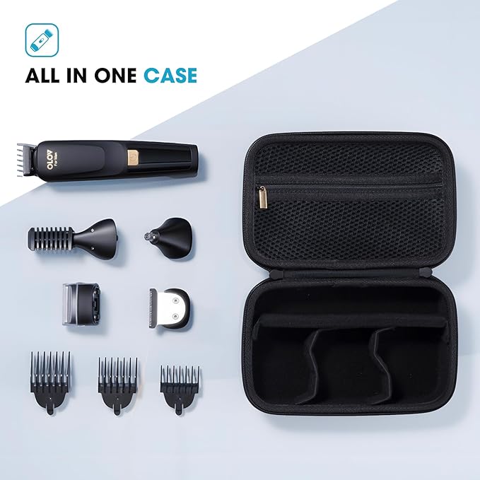 ProCase Hard EVA Travel Case for Electric Hair Clipper Trimmer, Protective Storage Organizer Bag for Beard/Body/Bikini Trimmer & Shaver -Black