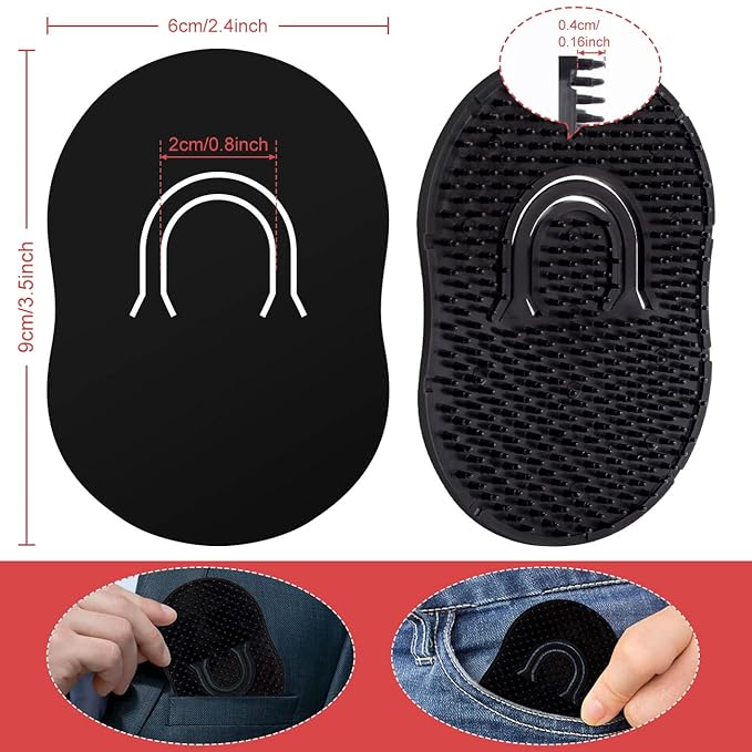 Portable Grooming Set: Plastic Massage Combs, Beard Brush, Scalp Shampoo Brush, and Pet Grooming Brushes for Home and Travel (6 Pack)