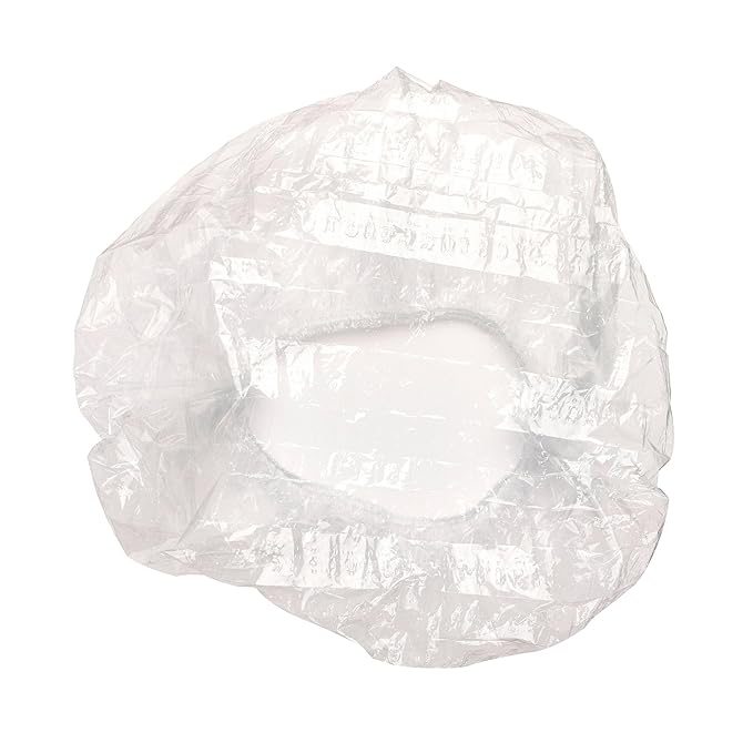 Conair Conditioning Caps for Hair Treatments, 30-Piece Pack – Disposable Clear Shower Caps for Deep Conditioning, Hair Coloring, and Moisturizing Treatments – Full-Sized, Latex Warning Included