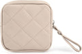 Sanitary Napkin Storage Bags, Portable Makeup Bag, Portable Feminine Product Pouch, Reusable Menstrual Pads Storage Organizers Pouch (Beige)