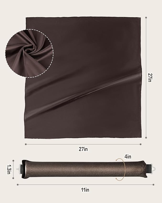 Heatless Curls Overnight with Satin Head Scarf, Velvet Hair Rollers for Blowout Look, No Heat Curling Rod for Long Thick Hair, Soft Sleep In Flexi Rods