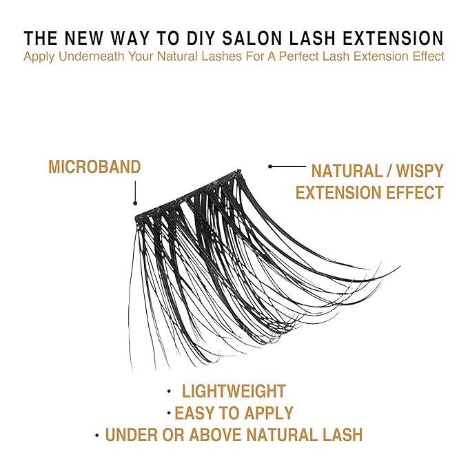 i•ENVY Extended False Eyelashes Faux Mink Featherlight Reusable Artificial Eyelashes Multipack Lash Clusters