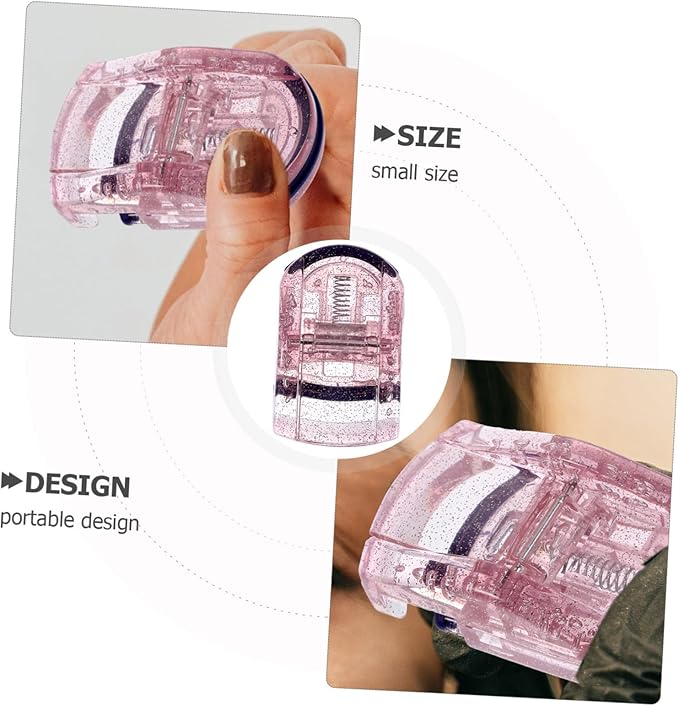 Portable Eyelash Curler Replacement Silicone Pads 2-Piece Set Small Size Sturdy Design for Women for Makeup and Eyelash Styling