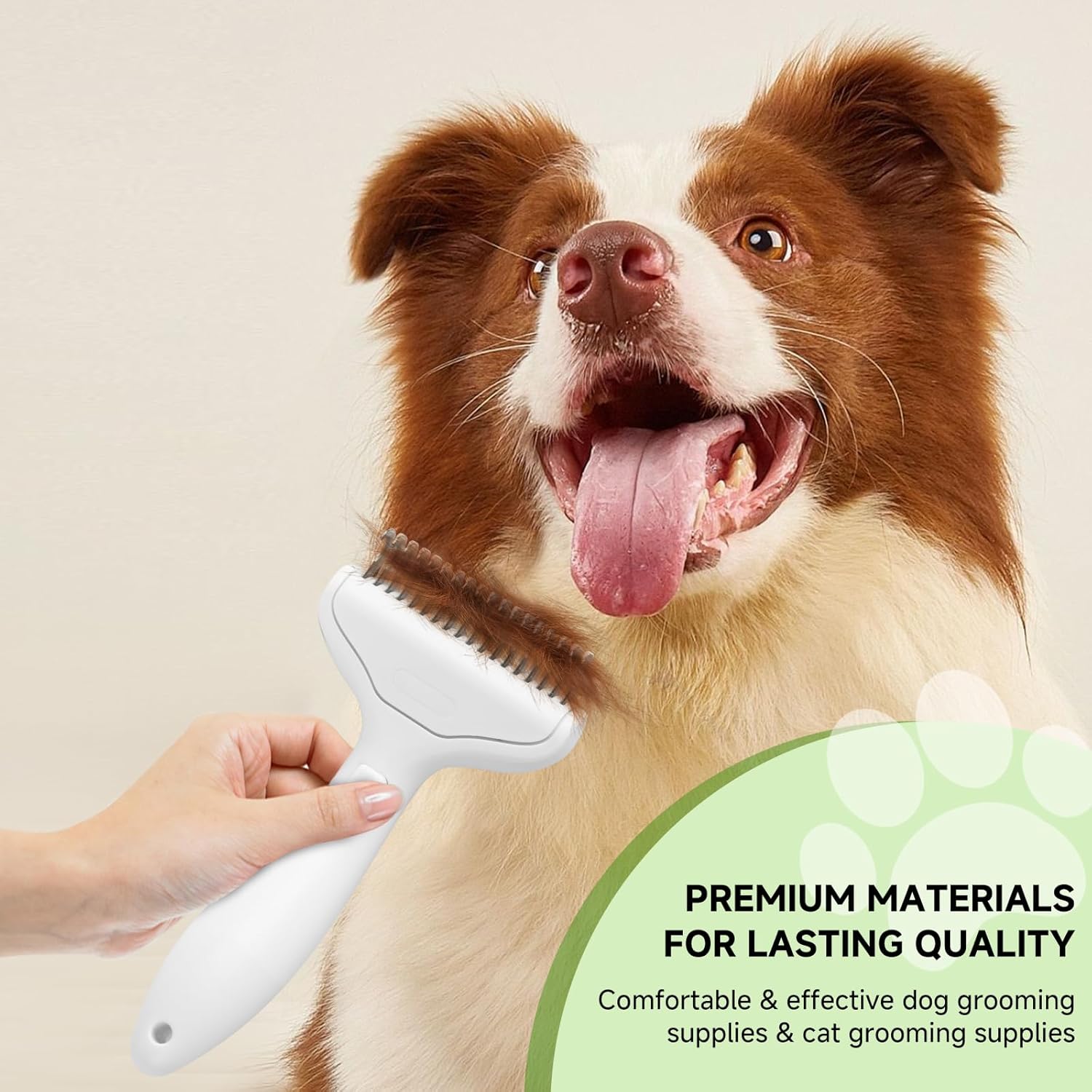 Undercoat Shedding Brush for Dogs & Cats – Professional Deshedding & Dematting Tool –Steam Brush for Cat & Dog Includes Waterless Shampoo