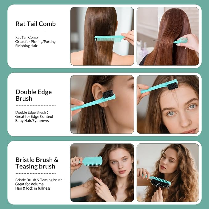 Curl Defining Brush, Curly Hair Brush Products for Effortlessly Detangling Shaping and Styling Women's Men's Curls on All Wet or Dry Hair Types, Reduces Frizz