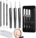 Pimple Popper Tool kit Blackhead Remover Comedone Extractor Kit with Box for Easily Remove blackheads, Acne, Blemishes, Whiteheads, pimples and Papules from the face and Bonus Gift -6pcs