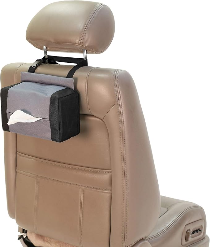FH Group E-Z Travel Napkin Tissue Dispenser Holder fits Most Cars, SUVs, Trucks, and Vans Pink