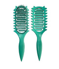 New Curly Hair Brush Ventilated Boar Bristle Hair Brush,Curl Defining Brush,For Curly Hair Wet,Curl Defining Brush For Women And Men(Green)