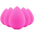 BEAKEY 5 Pcs Makeup Sponges, Latex-Free Beauty Sponge for Flawless Liquid, Cream, and Powder Application, Rose Pink Sponges