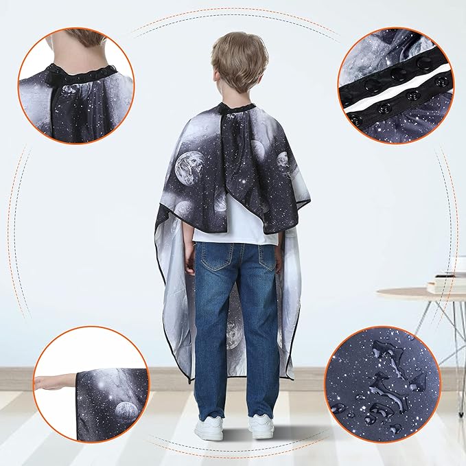 Kids Barber Cape - Professional Hair Cutting Cape,Salon Capes for Hair Stylist Shampoo Haircut Cape Barber Supplies