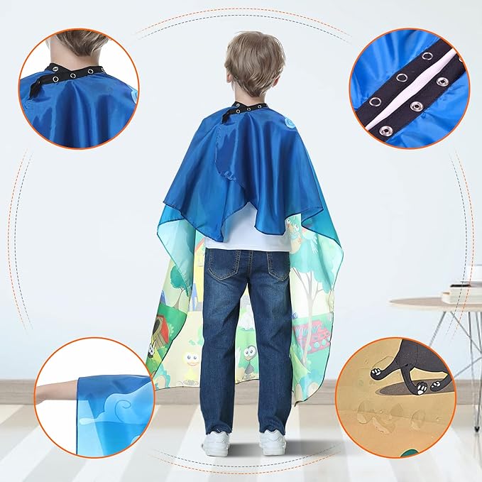 Kids Barber Cape - Professional Hair Cutting Cape,Salon Capes for Hair Stylist Shampoo Haircut Cape Barber Supplies