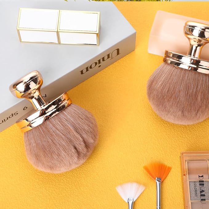 2 Pcs Extra Large Self Tanner Brush 70mm Self Tanning Brush for Body Makeup, Back Tanning Applicator Kabuki Brushes Powder Fondation Bronzer Blending Back Lotion Sunscreen Applicator Stocking Stuffers