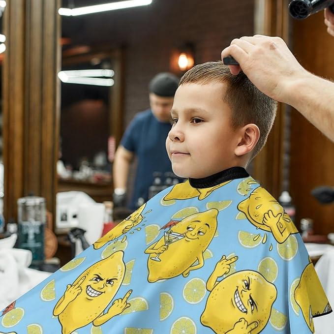 Barber Cape for Kids Funny Duck Haircut Cape Professional Salon Cape Waterproof Hair Cutting Styling Haircut Apron