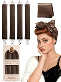Heatless Curls Overnight Set - 4PCS Jumbo Velvet Hair Rollers to Sleep In, No-Damage Flexi Rods for Beautiful, Effortless Curls and Waves for Women