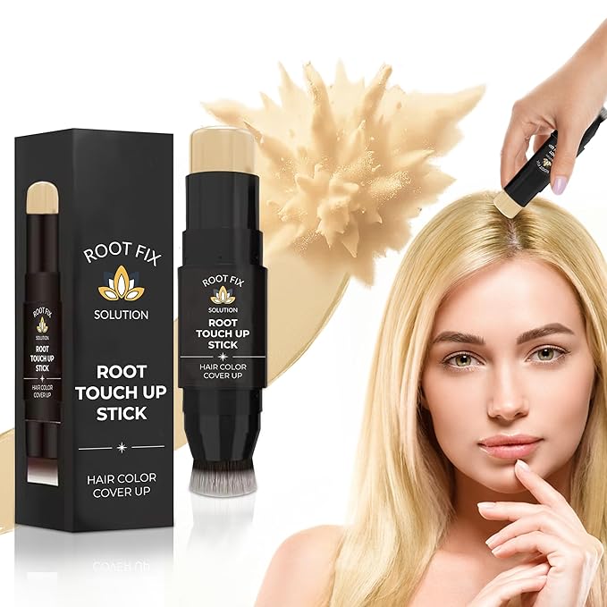 Root Touch Up Hair Color Stick for Gray Coverage - Instant Bald Spot Concealer Stick for Grays and Roots - Professional Salon Quality Hair Cover Up Hair Products for Women/Men (Golden)