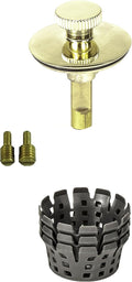 PF WaterWorks PF0951-PB Universal Lift n Turn, (Twist Close) Bath Tub/Bathtub Drain Stopper Includes 3/8" and 5/16" Fittings