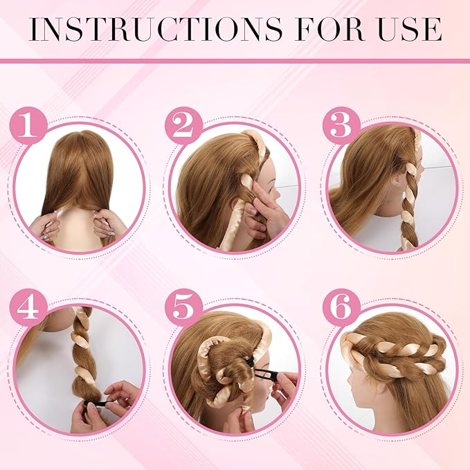 Heatless Curling Rod Headband, Heatless Hair Curler Overnight for Long Short Hairs No Heat Overnight Curls with Thin Curlers to Sleep In for Long Hairs (Gold)