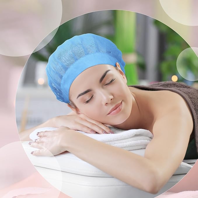 Chuarry 4 Pcs Mesh Sleep Bonnet for Sleeping Night Curly Hair Nets Sleep Caps for Women