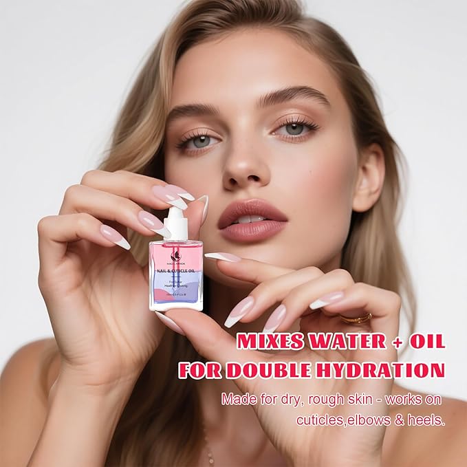 Cuticle Oil for Nails 15ml（0.5Fl.oz）– Nail Strengthener with Vitamin E, D-Panthenol & Centella – Nail Oil for Growth and Repair – Moisturizes Dry Cuticles, Softens Hangnails
