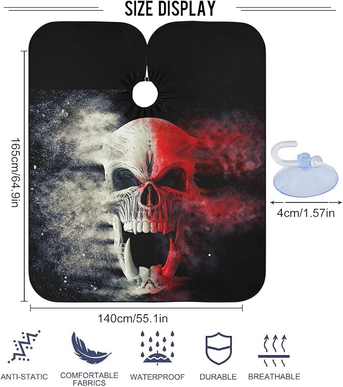 visesunny Professional Barber Cape Polyester Hair Cutting Salon Cape Apron Anti-Static Beard Bib