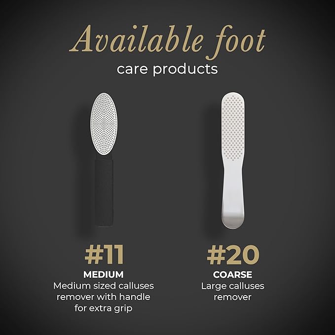 Diamancel Luxury Diamond Foot Callus File Rasp & Buffer – Canadian Professional Grade Pedicure Care for Calluses and Rough Skin (#20 Coarse Grit)