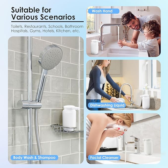 Automatic Soap Dispenser Touchless Foaming: Soap Dispenser Rechargeable for Bathroom