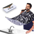 Beard Bib Beard Apron, Father's Day Gift Beard Trimming Catcher Bib for Men Shaving and Hair Clippings, Waterproof Non-Stick Hair Catcher Grooming Cloth with 2 Suction Cups