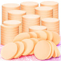 MotBach 200 PCS Round Makeup Sponge, Cosmetic Sponge Round Foam Pad Eye Facial Powder Puff, Nude Beauty Makeup Foundation Powder Blender for Women Lady All Skin Types Wet and Dry Dual Use