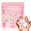 Compressed Disposable Face Towel, Thicker Individually Packaged Compressed Towels Dry Wipes, 30 PCS Large Size Coin Tissue Portable Washcloth for Travel Camping Hiking Outdoor Sports Beauty Salon